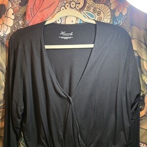 Heavenly Black Wrap Dress